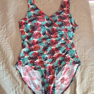 One piece retro reproduction swimsuit L